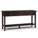 Acadian - Wide Console Sofa Table - Brunette Brown