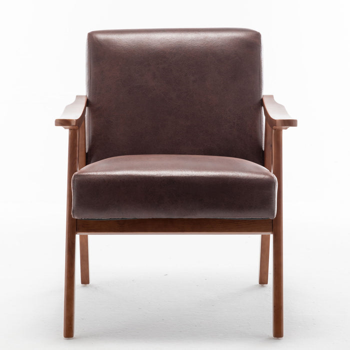 Accent Chair, Classic Mid Century Modern For Extra Seating