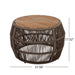 Round Side Table With Rope Frame