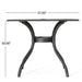 Enchantia - Outdoor Square Dining Table With Weave Tabletop And Flared Legs - Copper