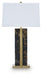 Neonish - Marble Table Lamp - Black / Gold Finish