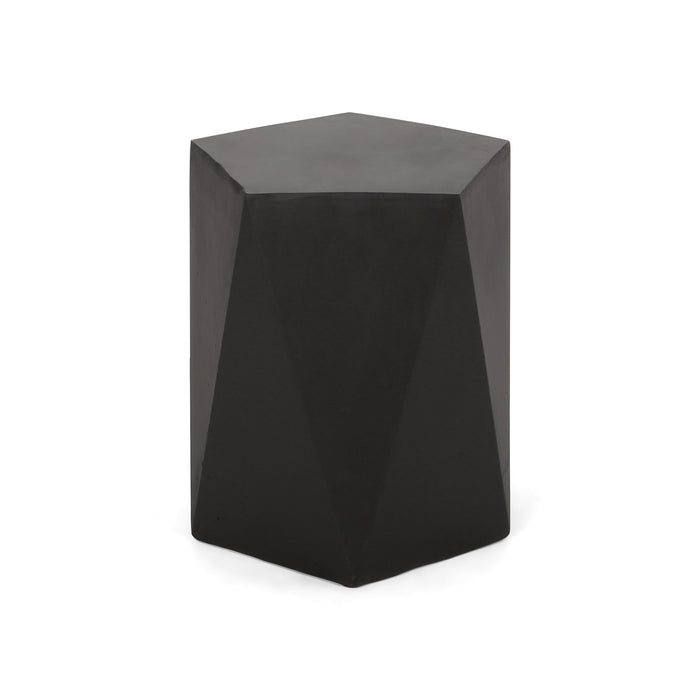 Side Table With Geometric Design