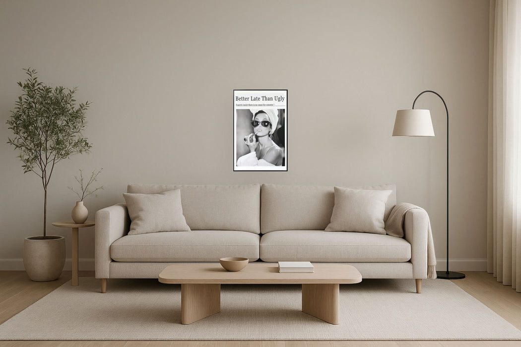 "Chic Reflection" Canvas In Frame - Black / White