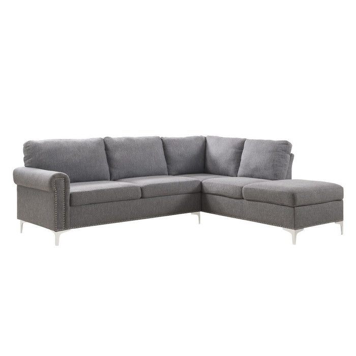 Melvyn - Sectional Sofa - Gray Fabric