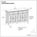 Acadian - Large Sideboard Buffet - Brown
