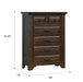 6 Drawer Chest - Brown