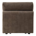 Theodore - Modular Armless Chair - Brown Chenille