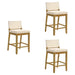 Yaneli - Contemporary Natural Wood Counter Height Kitchen Bar Stool