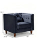 Chesterfield Accent Tufted Square Arm Side Chair