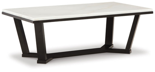 Fostead - White / Espresso - Rectangular Cocktail Table Sacramento Furniture Store Furniture store in Sacramento