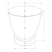 Drum Accent Side Table, Contemporary & Modern Design