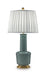 Webbington - Ceramic Table Lamp - Teal / Gold Finish