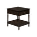 Accent - Table, 2 Tier, Square, Traditional - Walnut