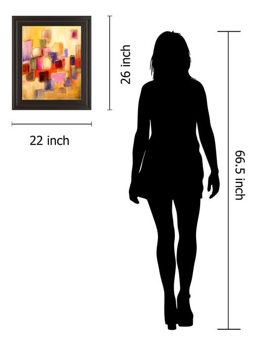 Sonata I By Lanie Loreth - Framed Print Wall Art - Yellow