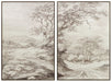 Stormish - Wall Art Set (Set of 2) - Beige / Brown