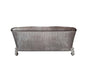 Versailles - Sofa With 7 Pillows - Ivory Fabric & Bone White