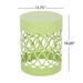 Outdoor Metal Large End Table, Modern Design