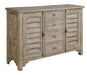 Louvred Door Buffet - Taupe