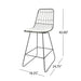 Yearning - Iron Counter Stool With Water Resistant Cushion