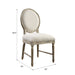 Upholstered Dining Chairs (Set of 2) - Brown