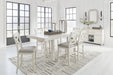 Robbinsdale - Rectangular Counter Height Dining Extension Table Set
