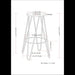Simeon - Multifunctional Metal Stool With Wood Seat