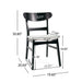 Modern Dining Chairs With Cushioned Seat (Set of 2)