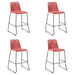 Shasta - 30" Outdoor Metal And Rope Stackable Barstool