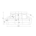 Isolde - Power Reclining Sofa, LED Lighting - Gray