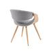 Butterfly - Upholstered Dining Chair - Brown Oak