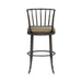 Vince - Commercial Grade Steel Frame Faux Leather Upholstered Swivel Bar Height Barstool