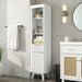 Tall Bathroom Storage Cabinet With Adjustable Shelves And 1 Drawer & Door