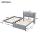 Upholstered Platform Bed With Multifunctional Trundle