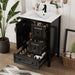 Retro Bathroom Vanity With Sink, Soft Closing Cabinet & Drawers