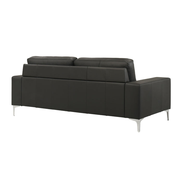 Faelin - Leather Sofa With Tufted Back