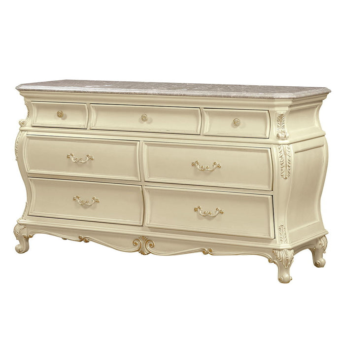 Chantelle - Dresser - Pearl White Finish