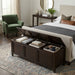 Connaught - Large Storage Bench Trunk - Dark Brown
