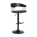 Larisa - Adjustable  Wood Bar Stool - Black