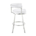 Nolagam - Swivel Bar Stool - Brushed Stainless Steel