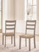 Harperfeld - Dining Room Side Chair (Set of 2) - Natural / Gray