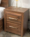 Janfyn - Two Drawer Night Stand - Brown