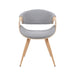 Butterfly - Upholstered Dining Chair - Brown Oak