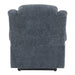 Omarion - Power Recliner With Lift, Heating & Massage - Blue Chenille