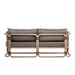 Baja - 79" Outdoor Sofa With Cushions - Brown Wire-Brushed Eucalyptus / Brown