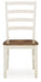 Brinfern - Dining Room Side Chair (Set of 2) - Brown / Antique White