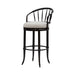 Luther - Commercial Grade Steel Frame Fabric Upholstered Swivel Bar Height Barstool