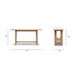 Turnkey - Trestle Console Table - Antique Brown