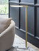 Santiford - Metal Floor Lamp - Gold Finish / White