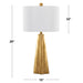 Pompeii - Contemporary Table Lamp - Gold / White