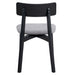 Real - Side Chair (Set of 2) - Gray Linen & Black
